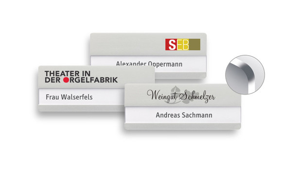 Namensschilder aus Metall - B.H. Mayer's IdentitySign GmbH - IdentitySign